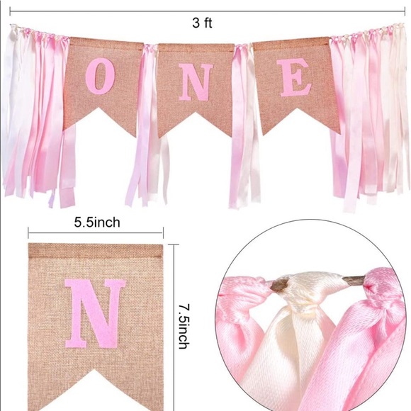 Twin Girls 1st Birthday Cake Smash Party Set - Picture 5 of 7